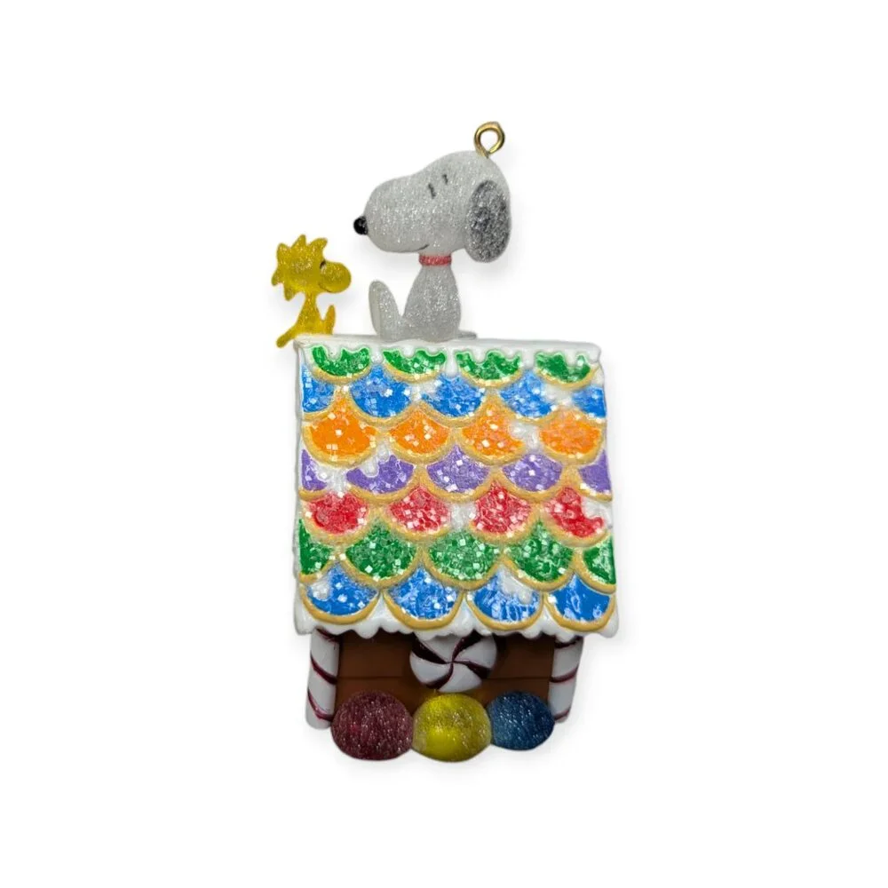 2008 Hallmark Peanuts Snoopy Woodstock Home Sweet Home Christmas Ornament
